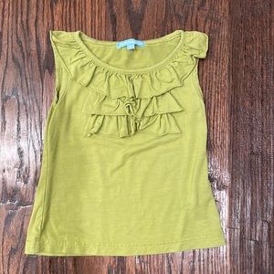 Sleeveless shirt with ruffles size 4